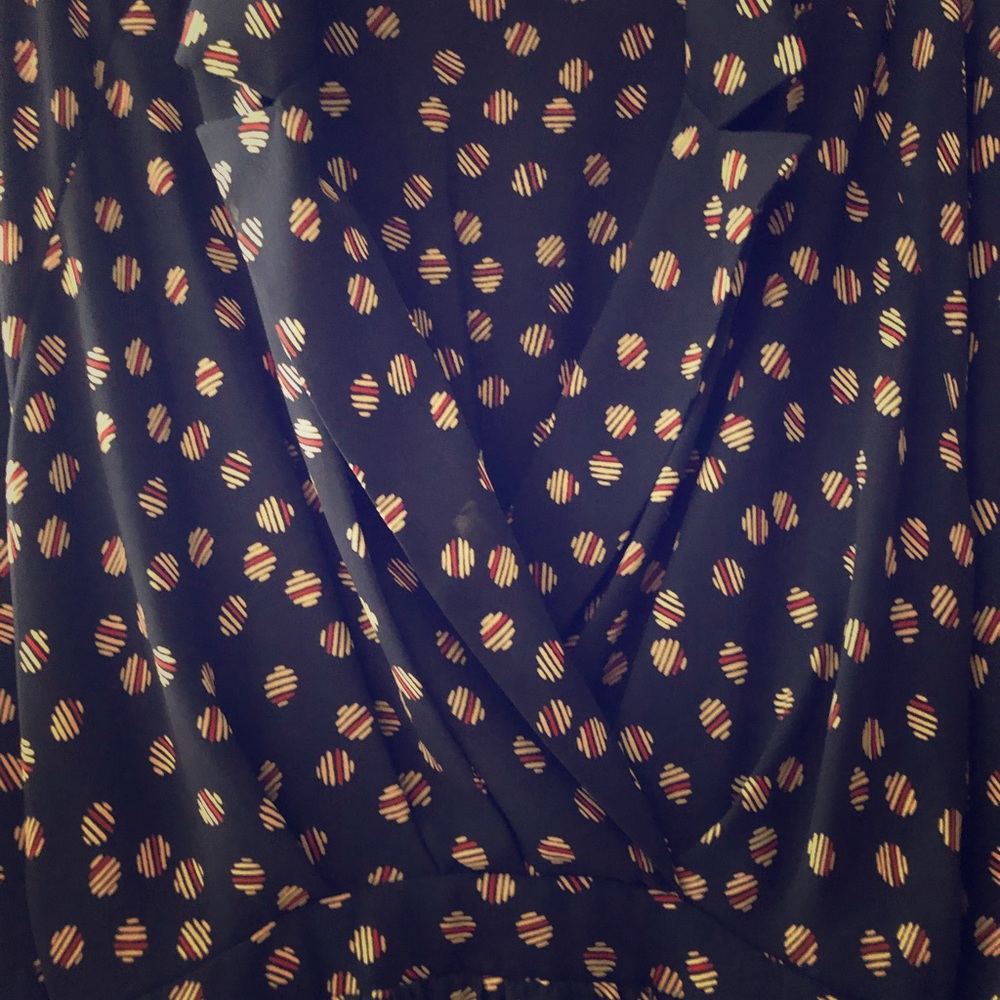 BCBG Printed cinched waist dress